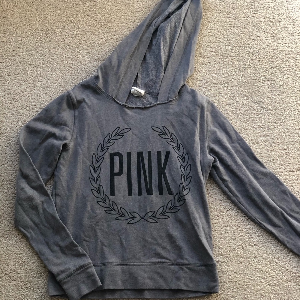 PINK grey hoodie